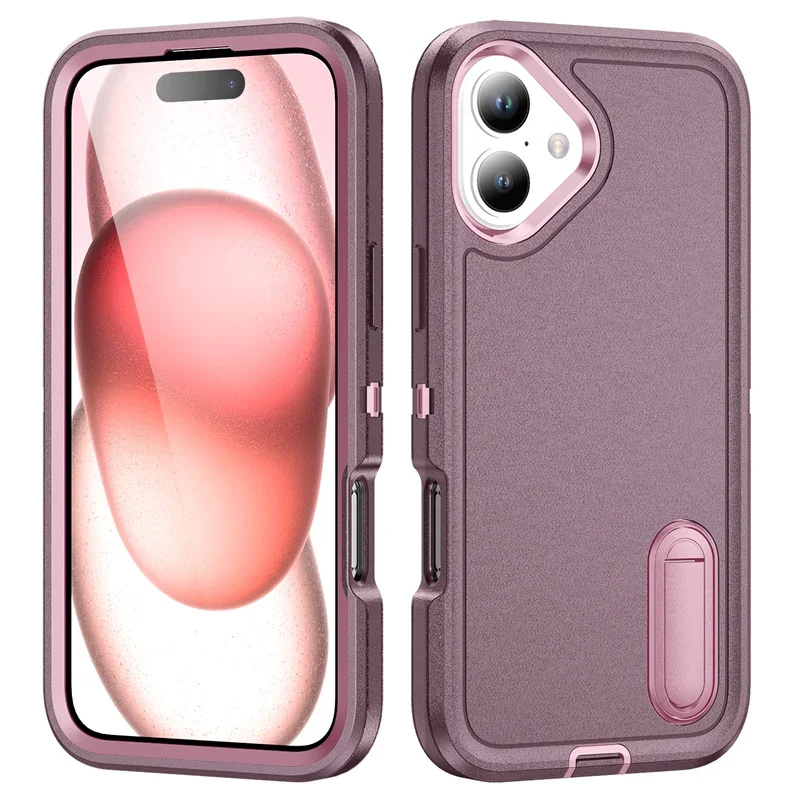 3 in 1 Hybrid Heavy Duty Armor Belt Clip Phone Case for IPhone 12 13 14 15 16 Pro Max XR 8 7 Plus SE Otter Case Box Back Cover_voghion.com