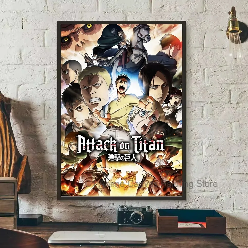Attack on Titan Canvas Art Poster - Coffee House Bar Room Wall Decor