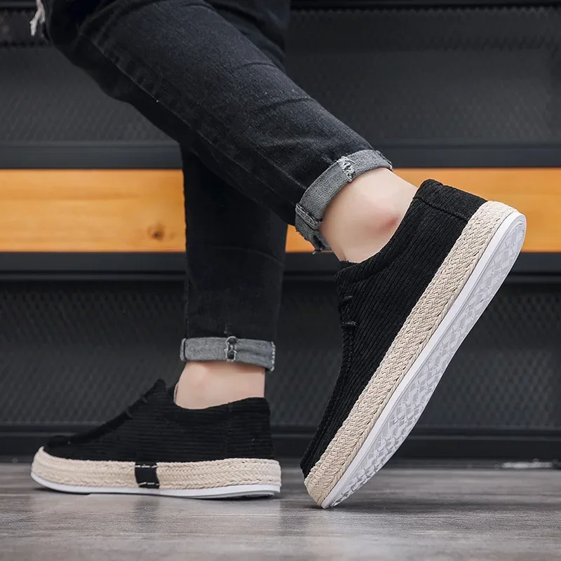 Men's Shoes Summer Breathable Lazy Casual Shoes Versatile Board Shoes Men's Cloth Shoes Sailing Shoes Men Sweat-Absorbant 6