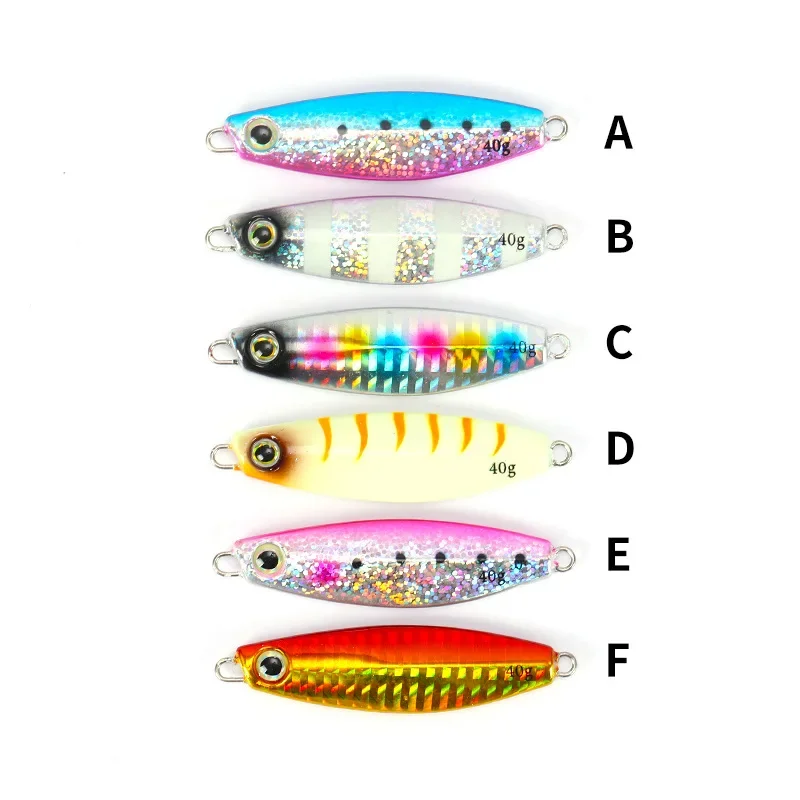 Metal Cast Jig Spoon 10g 20g Shore Casting Jigging Fish Sea Fishing Lure Artificial Bait Tackle 2