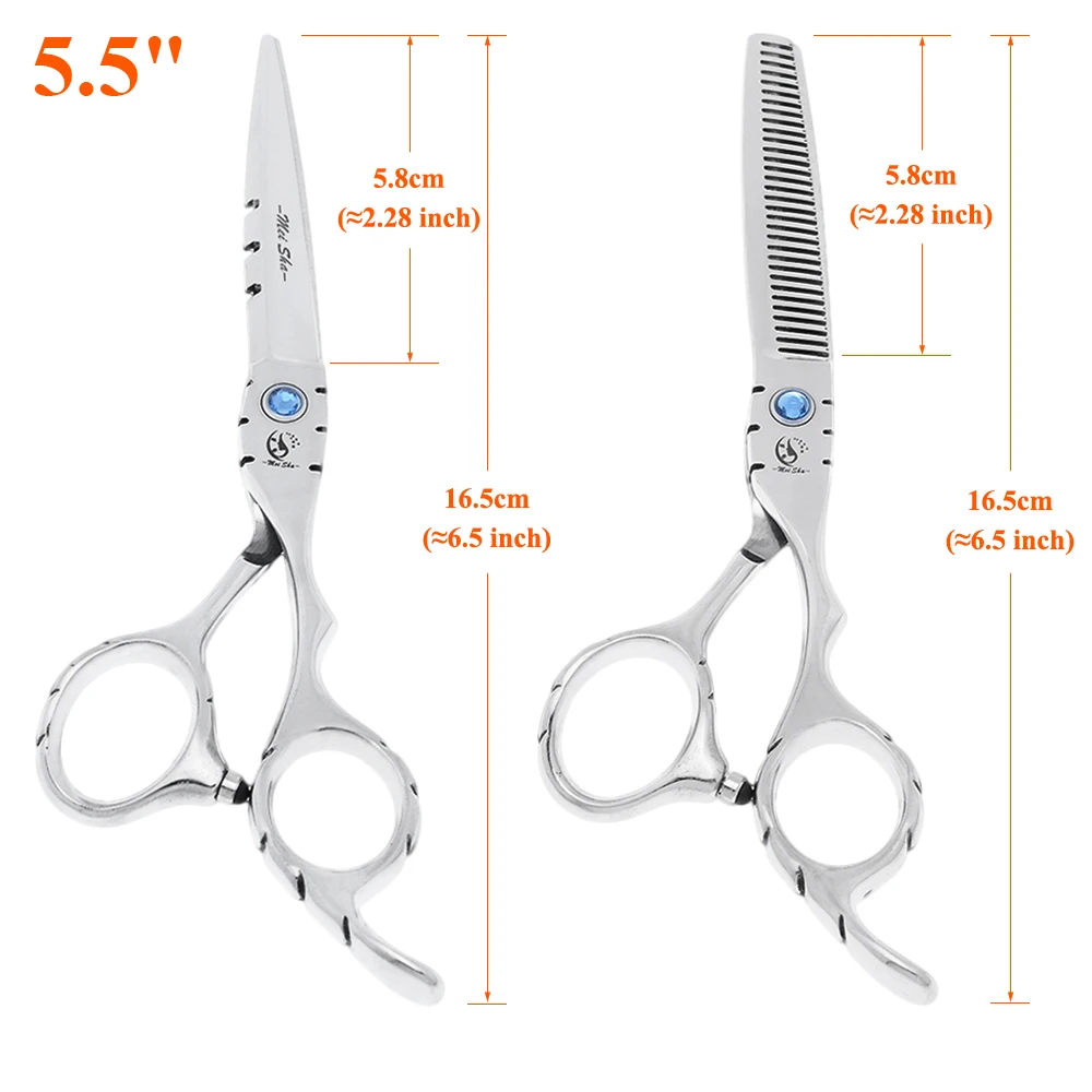 5.5 인치 6 인치 일본 철강 살롱 이발 가위 세트 가위 가위 이발사 헤어 커팅 가위 미용 가위 A0018A