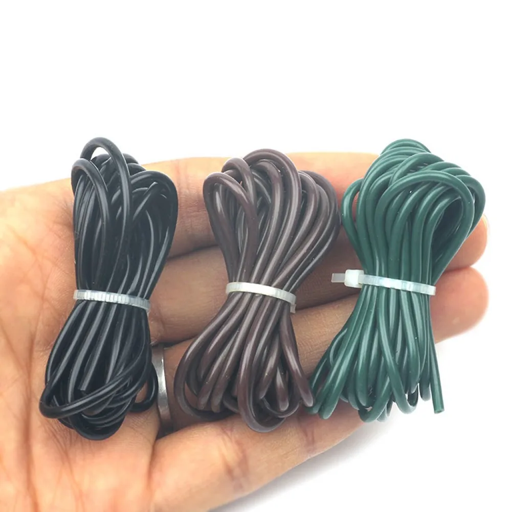 Description Picture 3 of itemBrown Rig Tubing Carp Fishing Tackle Rope-Silicone Tungsten Rig Tubing/Anti Tangle Rigs Tube Black Practical Fishing Accesseries