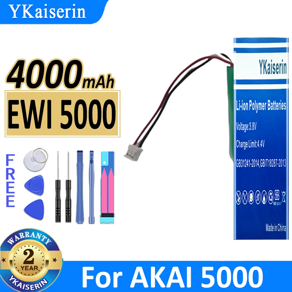 Batteria Ykaiserin Da 4000Mah Per Akai 5000, Ewi Per Solo Fpo-72-003-S Bateria