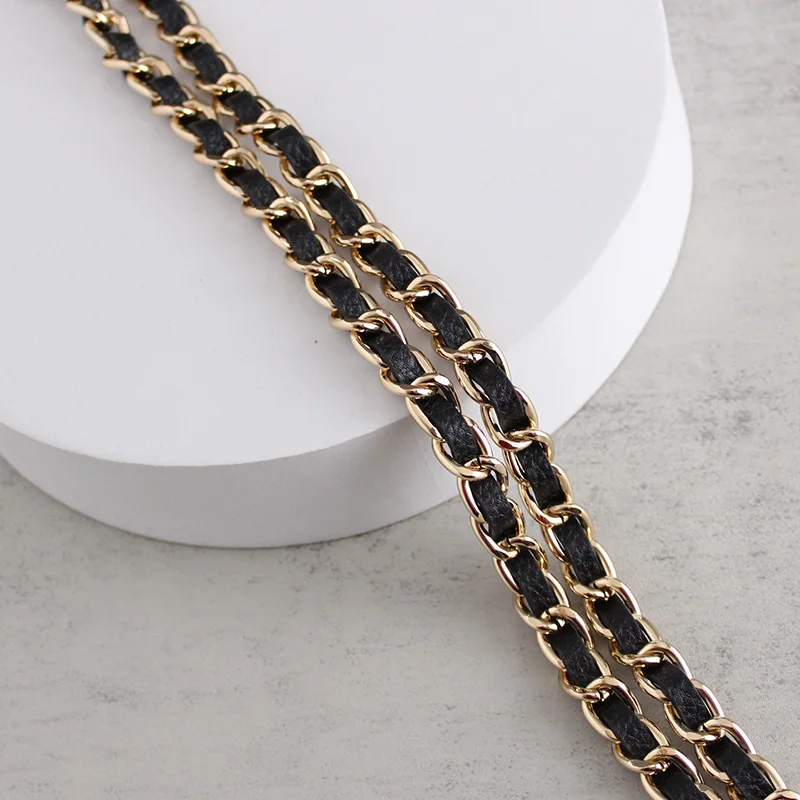 Chain Bag Strap Luxury Handbag Purse Replacement Leather Chain Strap Crossbody Bag Shoulder Bag Strap Women's Bag Chain TINBERON
