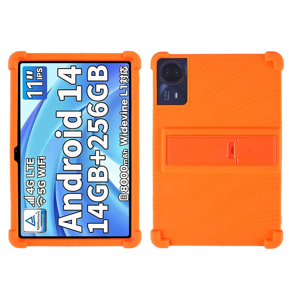 Multi-Angle Shockproof Silicone Stand Case, Adjustable Protective Shell