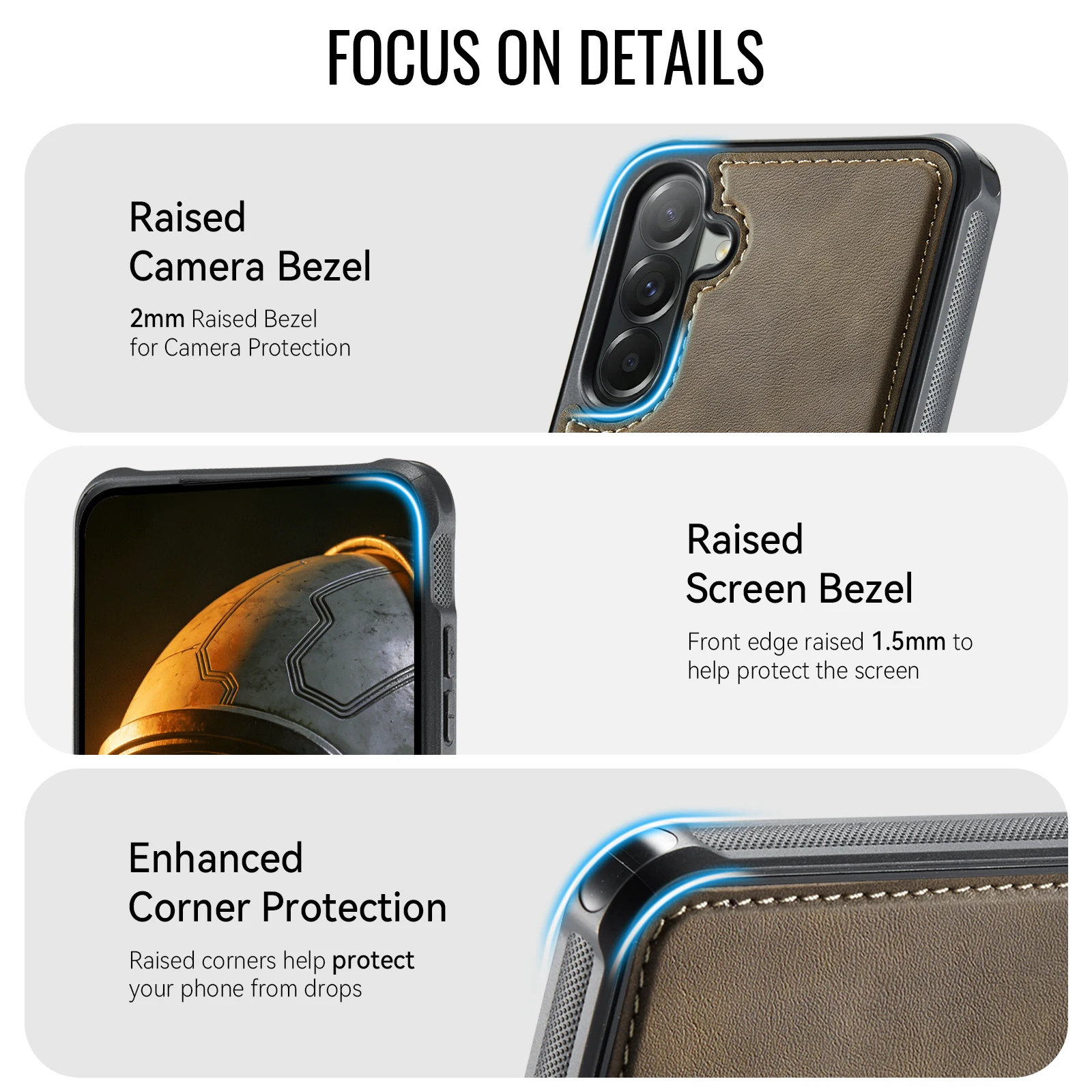 Luxury Magnetic PU Leather Shockproof Phone Case Cover