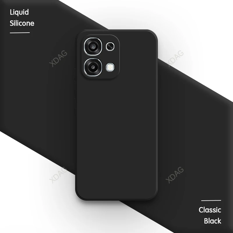 Soft Capa Liquid Silicone Phone Case - Durable, High-Quality Back Cover with Camera Protection