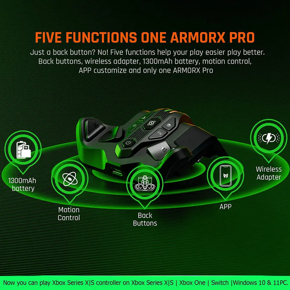 BIGBIG WON ARMOR X / X Pro Wireless Back Button Attachment Für