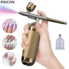 Airbrush Nail With Compressor Portable Air brush For Nails Art Paint Cake Crafts Portable Nails Spray AirBrush Compressor Kit 1