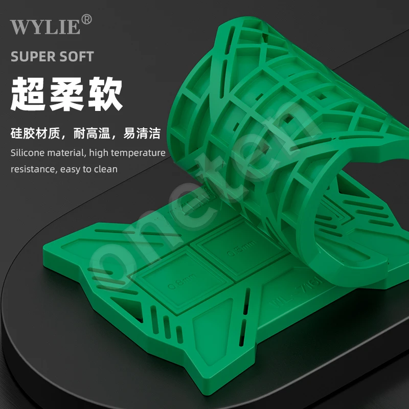 WYLIE WL-716L 마그네틱 식재 주석 패드, 범용 BGA 리볼링 스텐실 흡수 실리콘 매트, 휴대폰 CPU IC 수리 패드