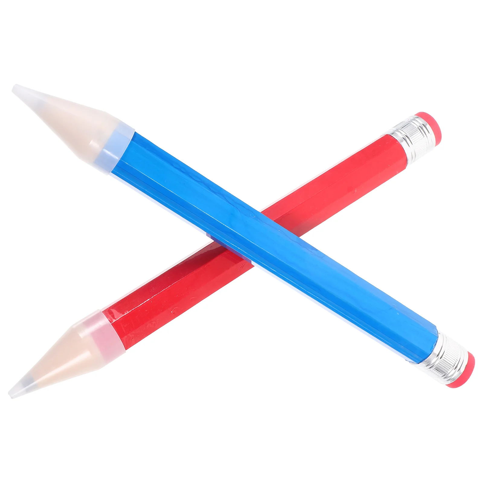 

2 Pcs Large Wooden Pencil Pencils to Draw Professionals Rainbow Kids Color Toddler for Beginners Portable