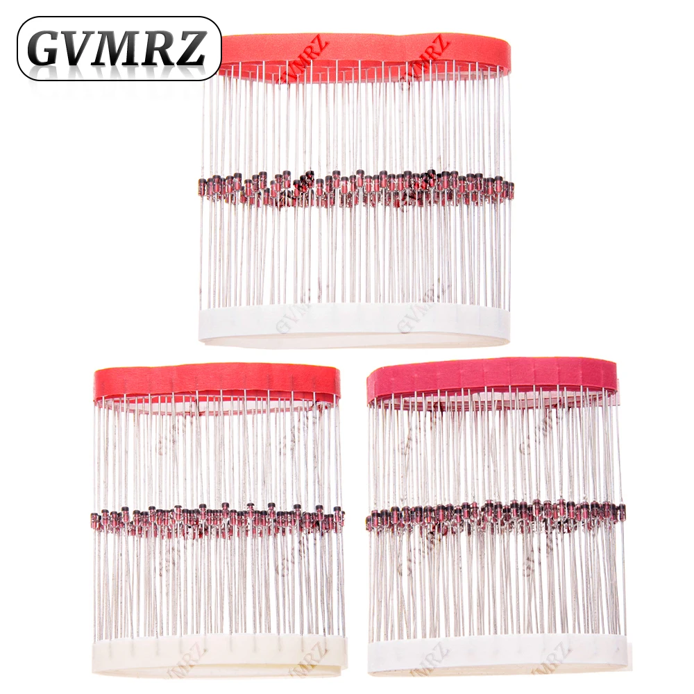 High-Quality Assorted Zener Diode Voltage Regulators - 100 PCS, 0.5W