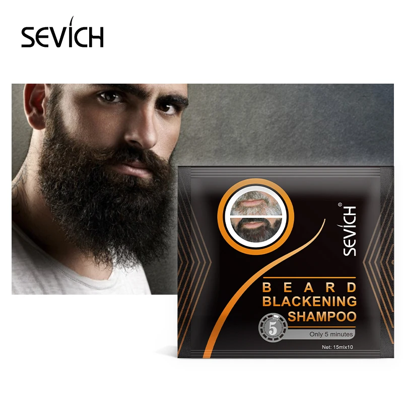 Sevich Men's Beard Growth Oil Care Products Beard Dyeing Cream Salon Shampoo Styling Tool Grooming Treatment Kit