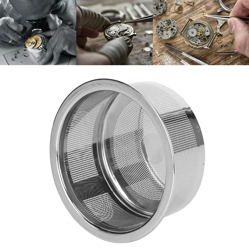 

Корзины для чистки деталей часов, Эффективная очистка, портативные детали для часов из нержавеющей стали, сетчатый держатель, корзина для ювелирных изделий