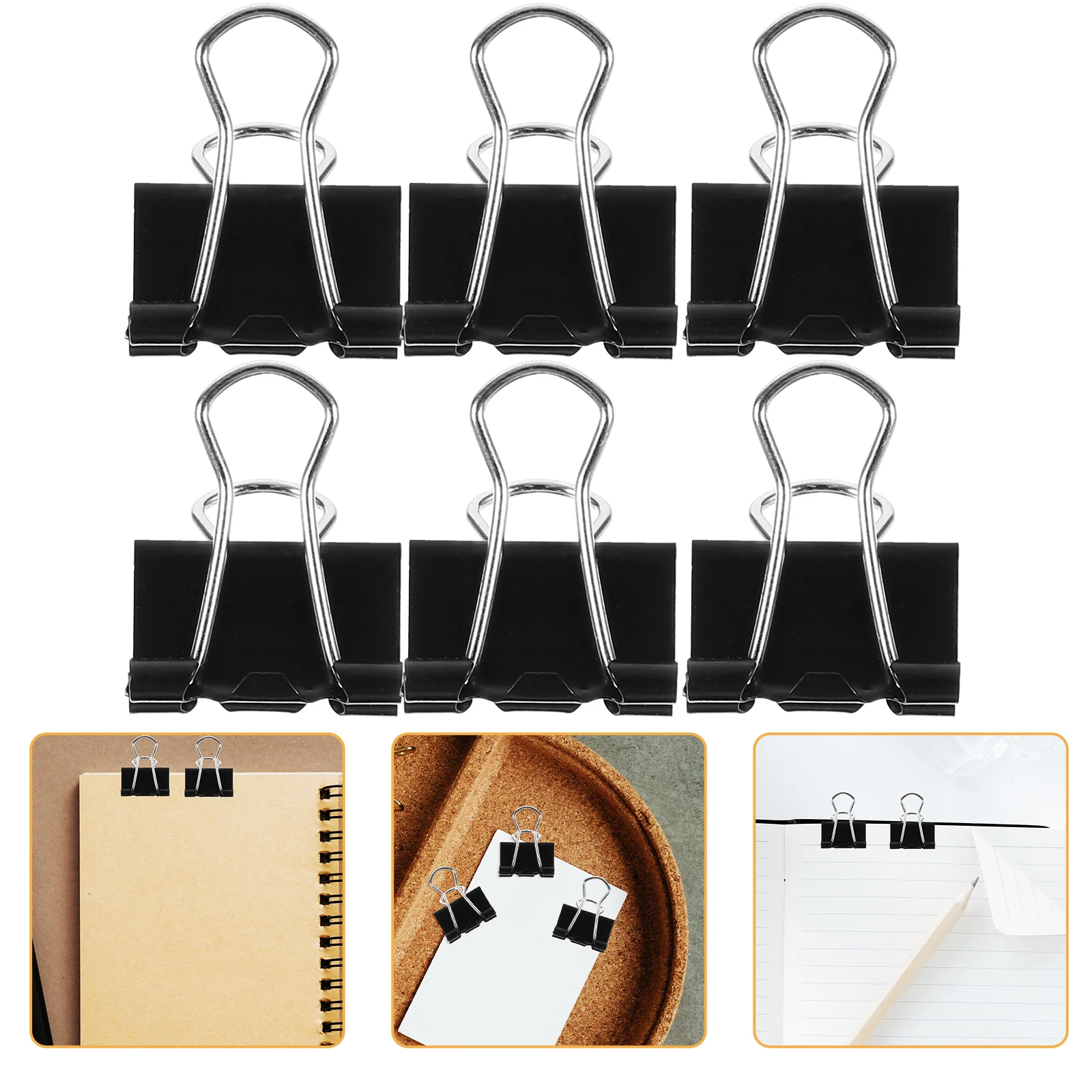 

100Pcs Binder Clips Small Bills Clips Binder Clips Metal Binder Clips Bill Storage Clips File Clips