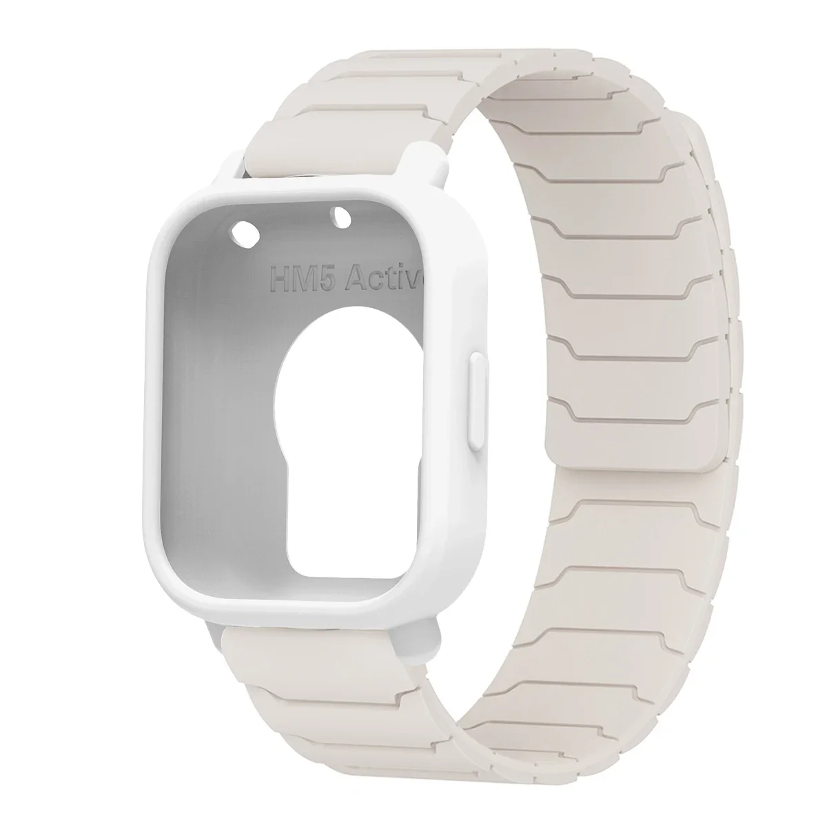 Enhanced Protector Case with Silicone Strap - Full Cover TPU Soft Shell and Magnetic Sport Band