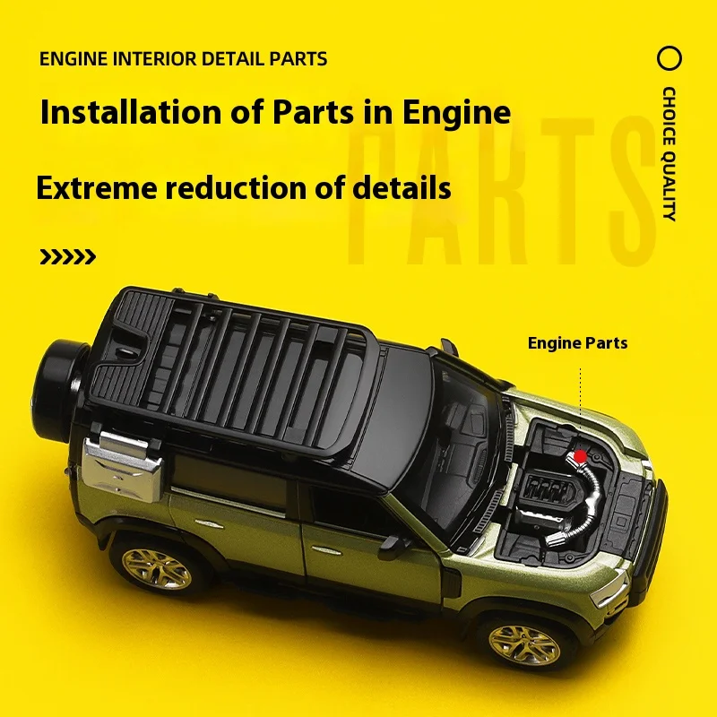 Land Rover Defender 110 1/43 ディスプレイ用装飾品 Land Rover Defender 110 1/43 ディスプレイ用装飾品 Land Rover