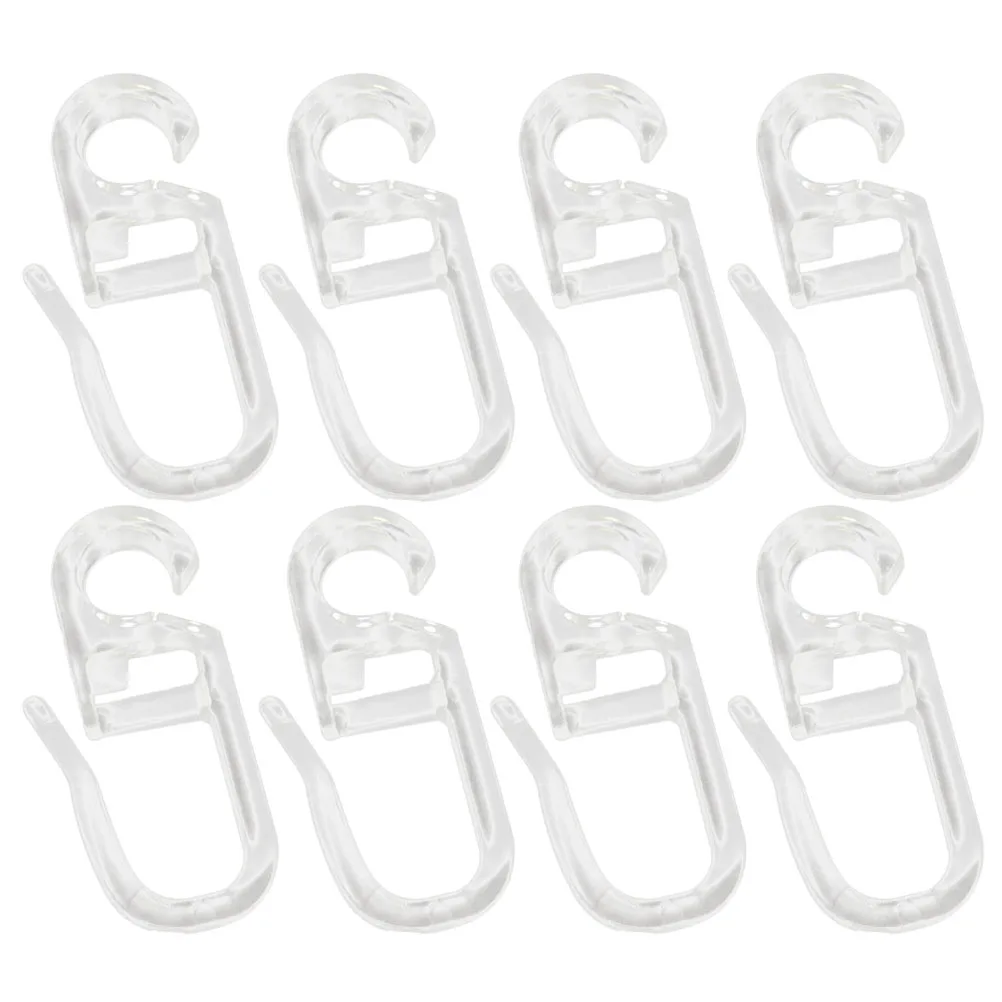 

50pcs Bed Curtain Hook Curtain Hanging Ring With Ball Track Hook Curtain Roller Hang Hook Blind Sliding Curtain Hook Wall Hanger