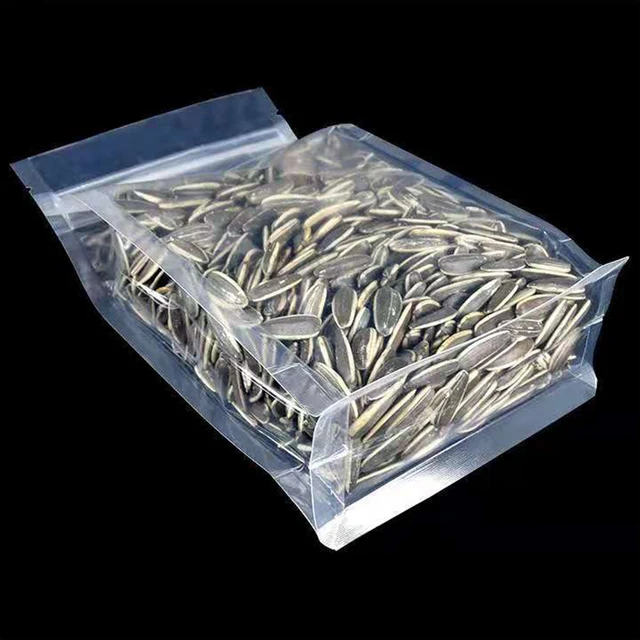50Pcslot Átlátszó Nyolc Oldalsó Pecsét -Élelmiszercsomag -Táska Álljon Fel Zip Zár Újrahasznosítható Ajándékok Szárított Gyümölcsök Dió Snack Cukorkák - Image 4