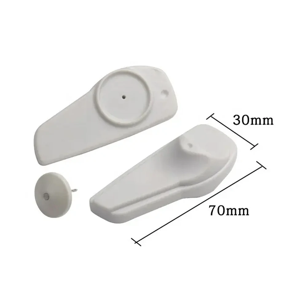 100PCS/lot Clothing EAS AM 58khz Super Mini Plastic Security Alarm Hard Slipper Tag for Clothes