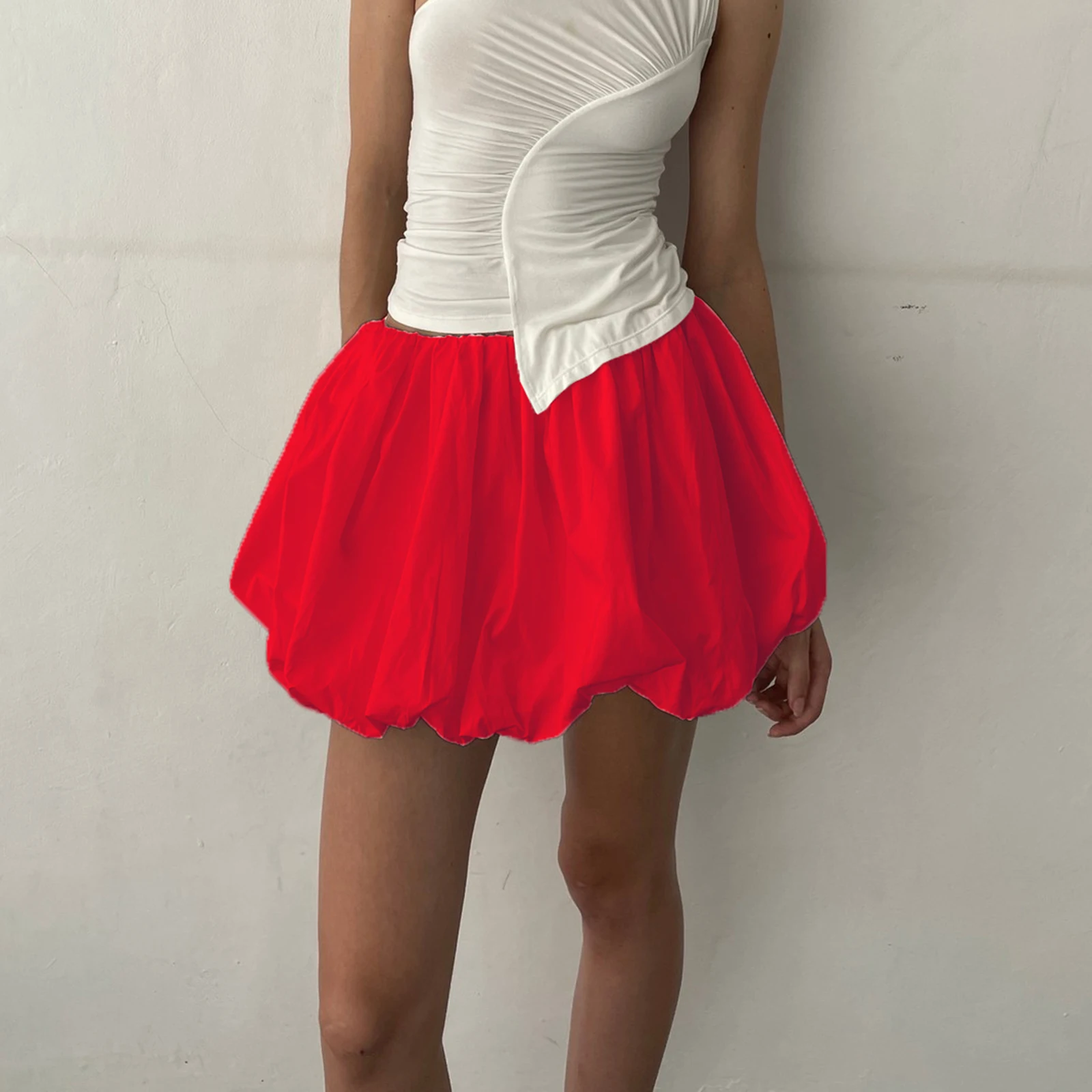 Gonna Lunga Donna 2025 - Modello A-Line Con Vita Elastica E Orlo A Volant