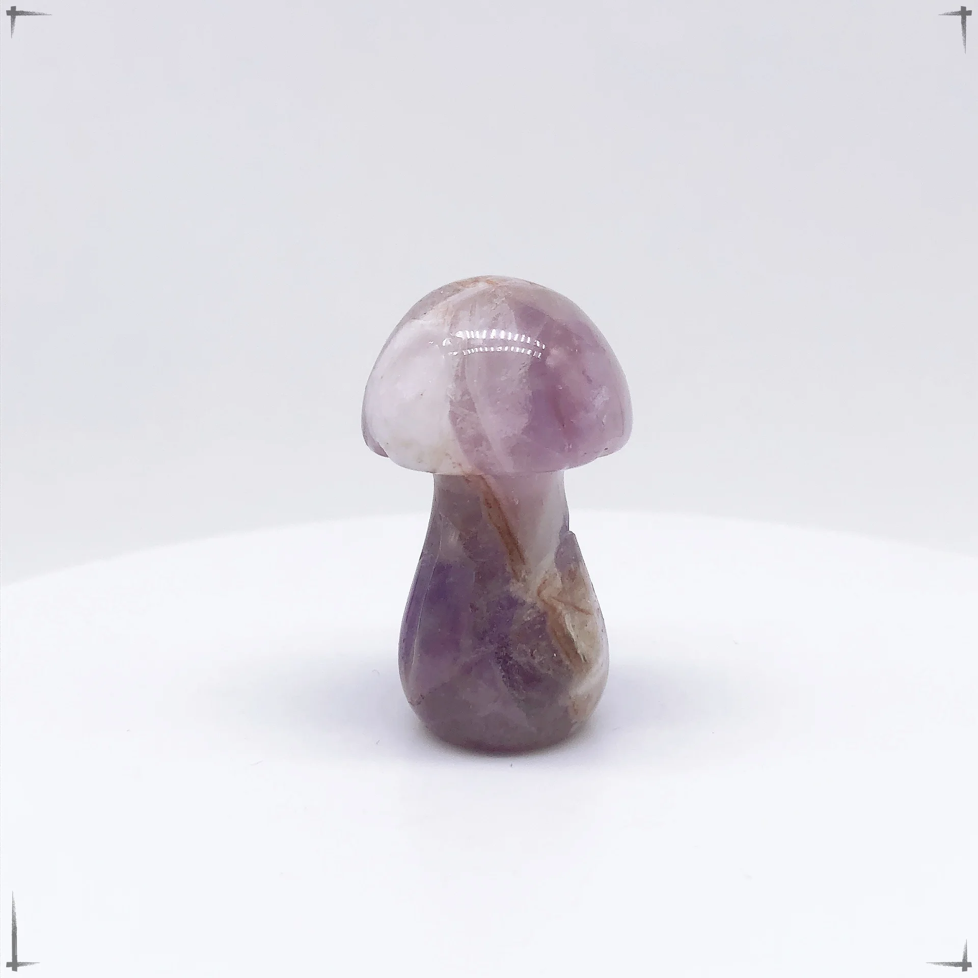 35mm Mushroom Natural Crystal Quartz Mineral Stones Amethyst