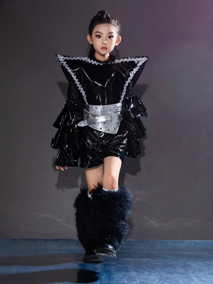 Stage Show Catwalk Girl Clothes From 9 To 12 Years Old Modern Dance Wear Fantasy Clothing Girl Costume