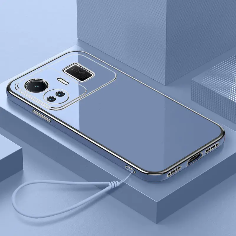 Luxury Square Plating Shockproof Phone Case - Premium Back Cover