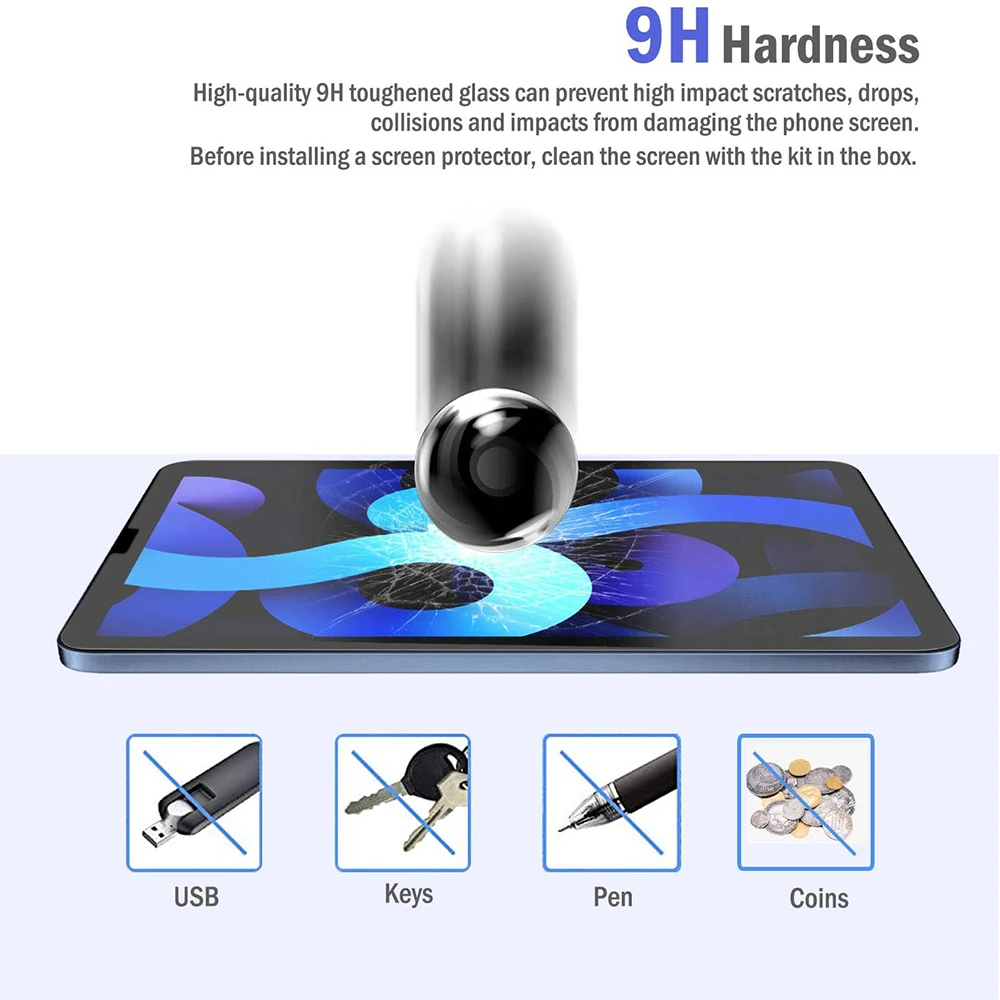 2Pcs Tempered Glass for IPad 2  3 4 9.7 Inch Tablet Screen Protector A1395 A1396 A1397 A1416 A1403 A1430 A1458 A1459 A1460 Glass 4