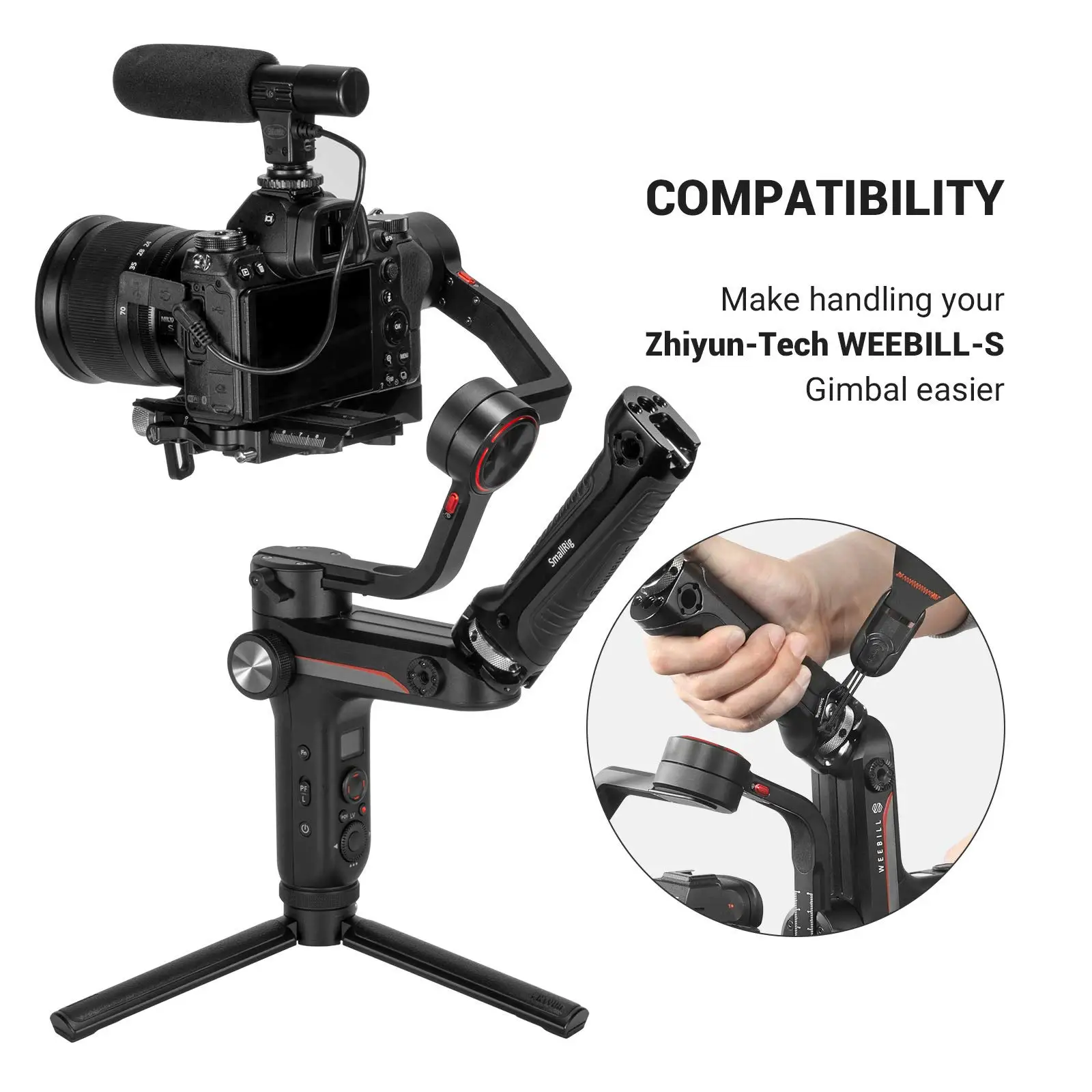 ZHIYUN WEEBILL S + SmallRigクイックリリースアダプター
