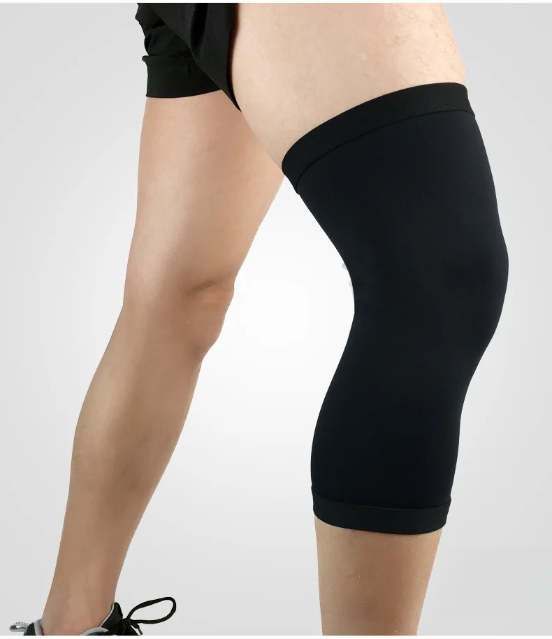 Genouillères de basket-ball, protège-jambes de compression tricotés, collants, course en extérieur, fitness, cyclisme, alpinisme_voghion.com