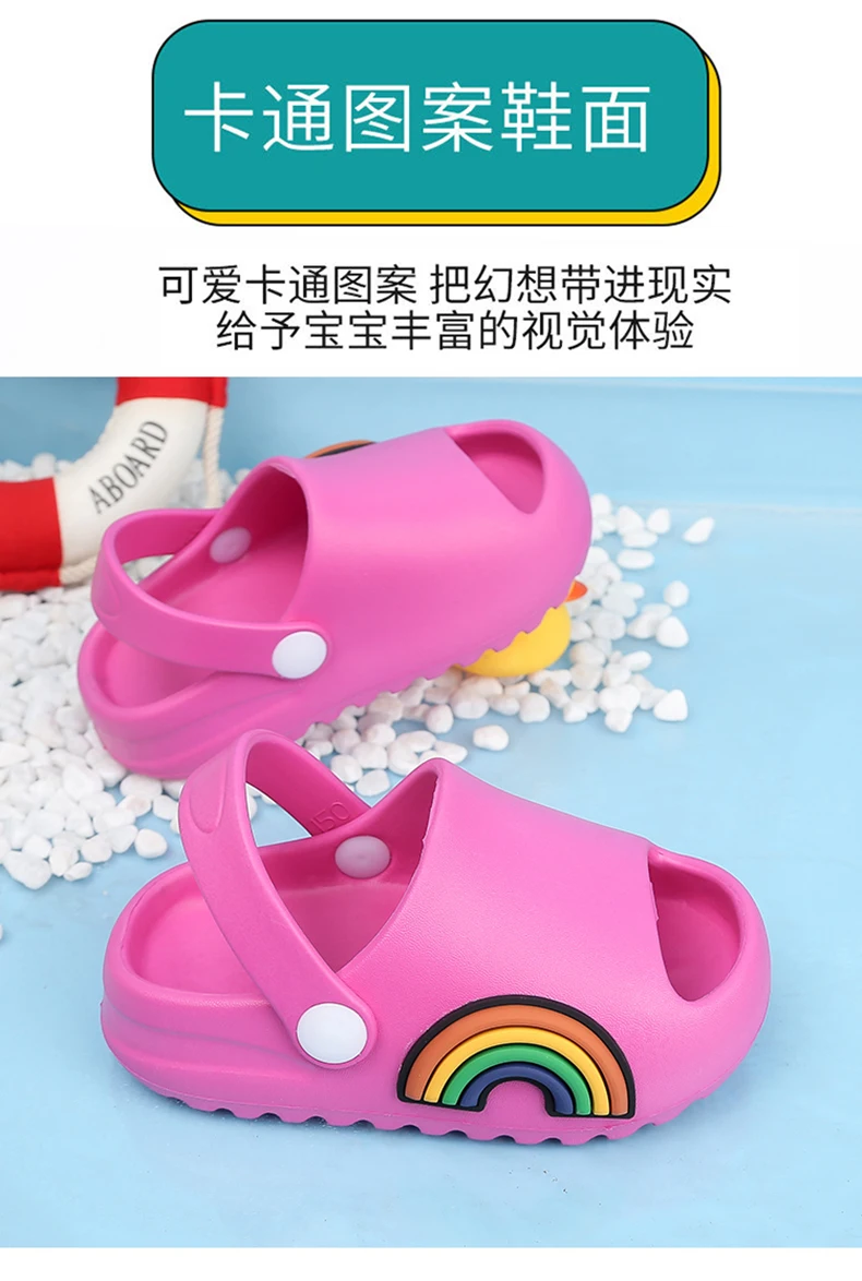 children's shoes for high arches Summer Kids Shoes for Girl Sandals Baby Toddler Non-slip Boys Fashion Beach Slides Bone Resinchildren Lightweight Water Shoes children's sandals near me