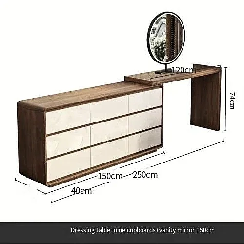 white 250cm Mirror