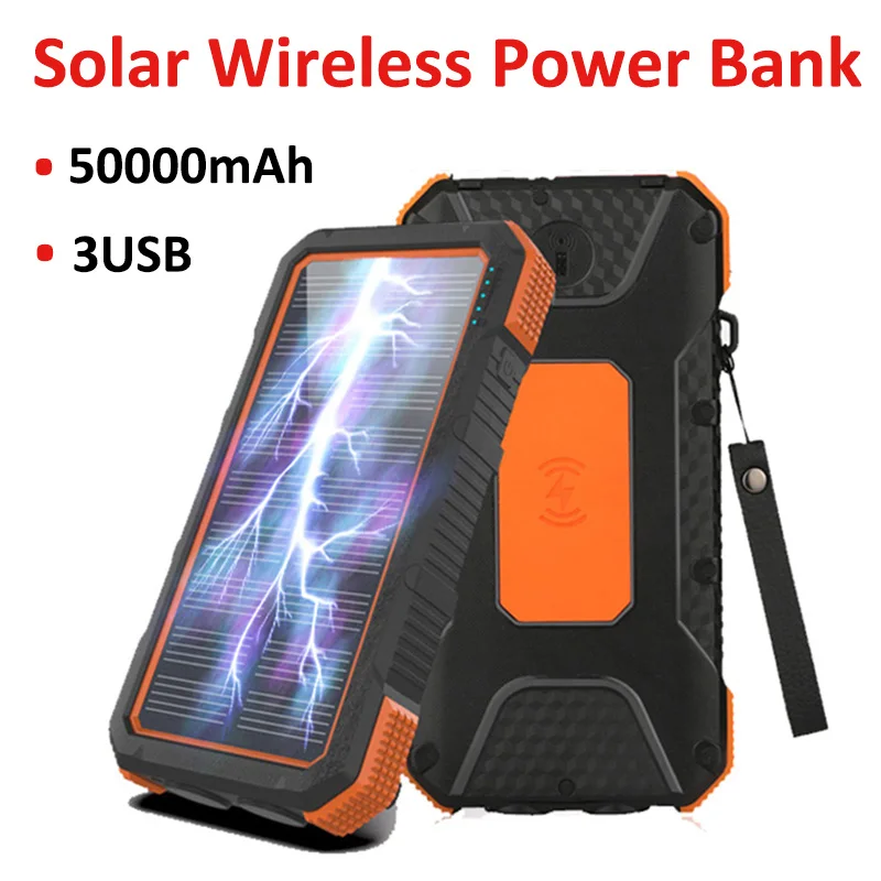 20000mah Power Bank Chargeur Portable Batterie Externe Extérieur 2usb Led  Mobile Phone Powerbank pour Xiaomi Samsung Iphon