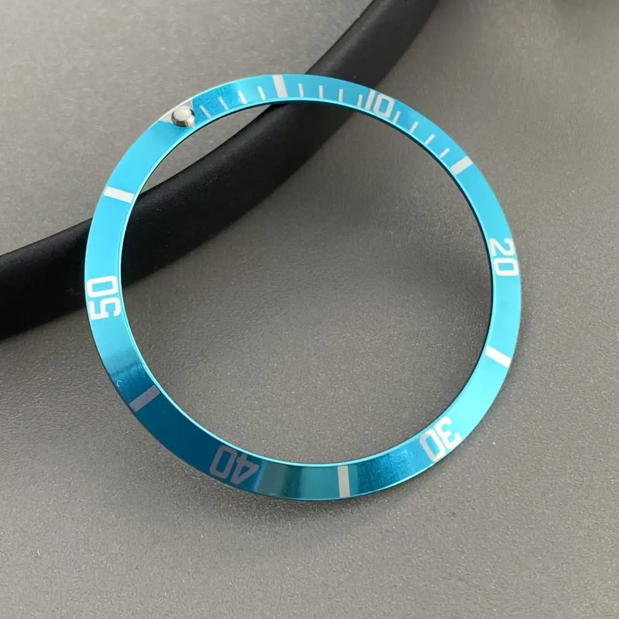 Vintage 36.5mm Aluminum Bezel Insert for 40mm Men's Watch Cases