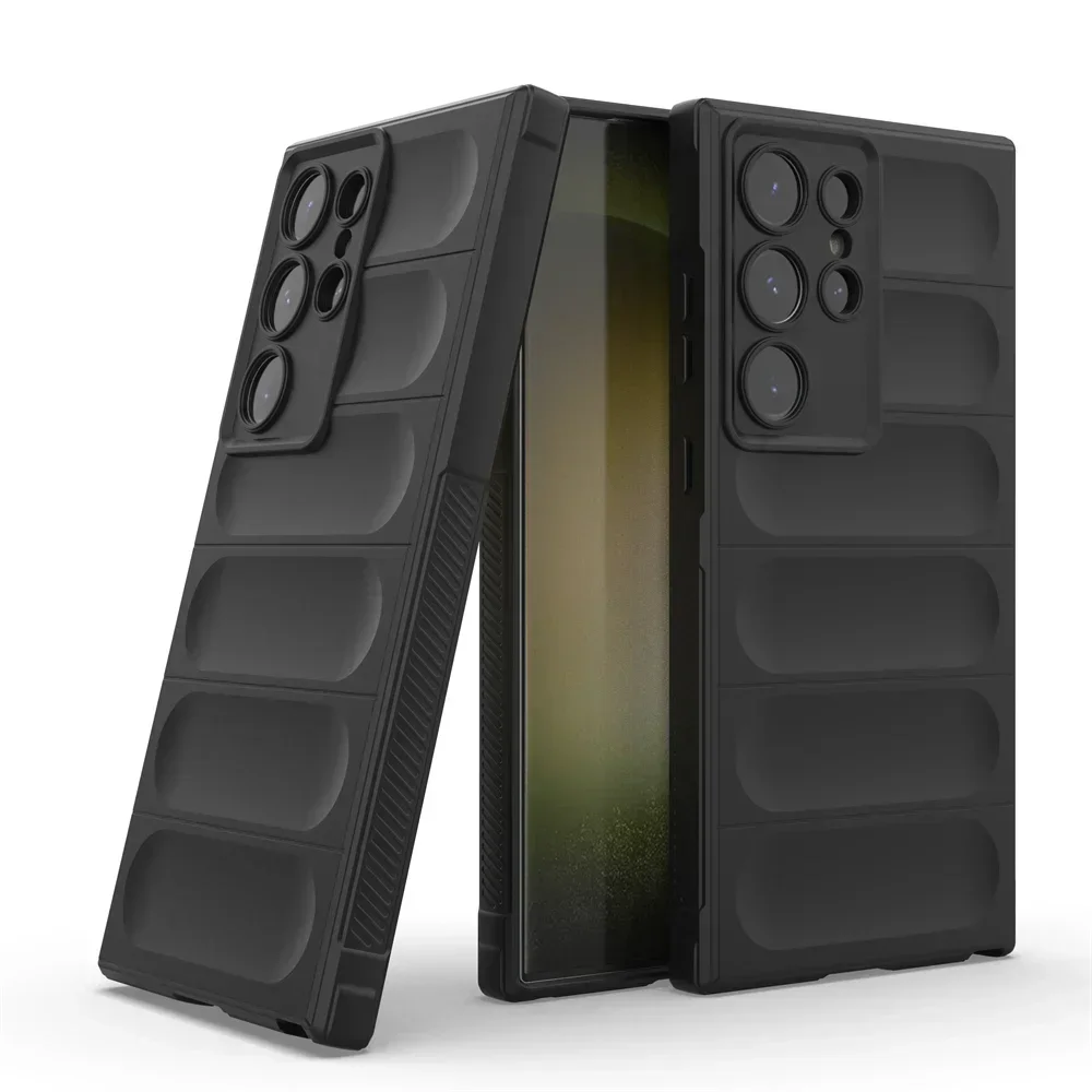 Shockproof Armor Matte Phone Case - Durable TPU Silicone Back Cover