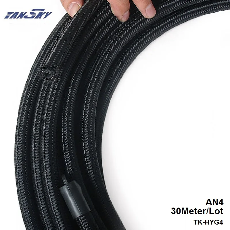 

2013 very high quality - AN4 Cotton Over Braided Fuel/Oil Hose Pipe Tubing Light Weight, 30 Meters Roll TK-HYG4
