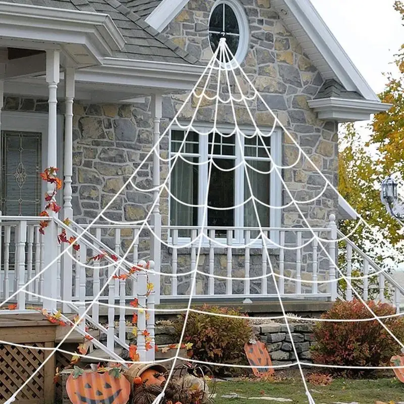 Halloween Spider Web Decorations Halloween Decorations Outdoor Spooky Triangular Spider Web Party