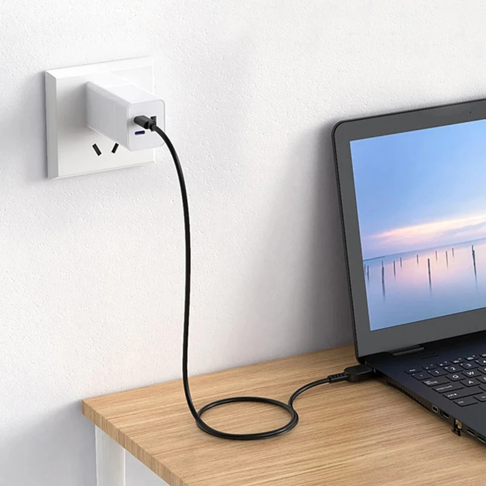 Universal Usb tipo c pd Conversor Cabo de Carregamento Portátil Cabo dc Adaptador de Alimentação para Dell Asus Lenovo Notebook Cabo de Alimentação - Imagem 6