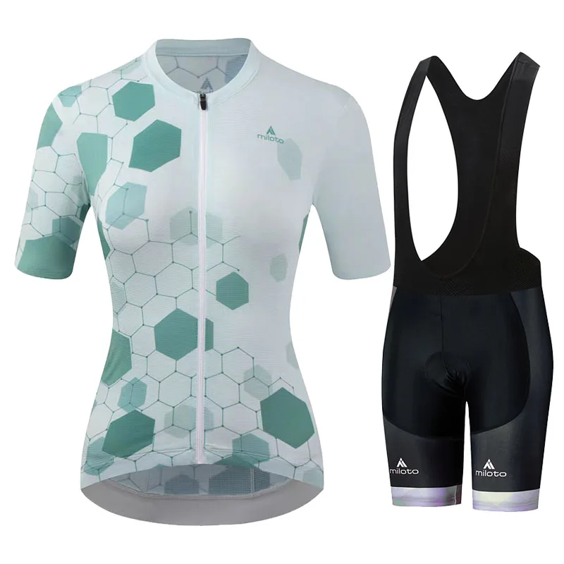 Maillot Cycliste Femme Miloto Taille XL Violet, Poches Zippées, Manches Courtes