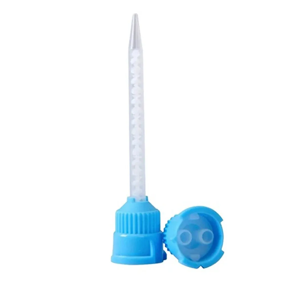 20pcs/Lot Dental Mixing Tips Impression Materials Lab Denture Laboratory Color Tubes Disposable Silicone Rubber Mix Head Dentist