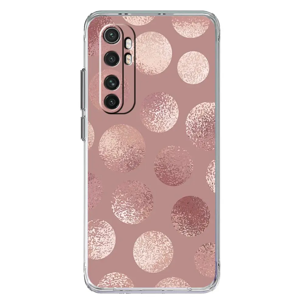 Elegant Rose Gold Art Clear Phone Case
