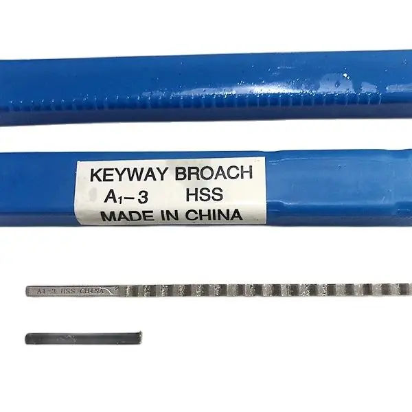 3mm A Push-Type Keyway Broach Metric Sized High Speed Steel for CNC Cutting Machine Tool