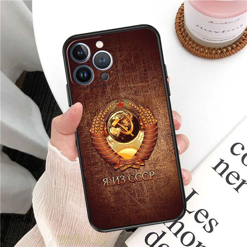 Russia Flag Eagle Art Soft Case for iphone 14 11 12 13 Pro XS Max 14Plus Mini XR SE 8 7 Plus X Black Silicone Phone Cases Cover- Sf5d3ab8d361e40fba3a7fe17f50c2d73m