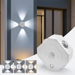 Rechargeable Motion Sensor Indoor Night Light for Bedrooms - Cordless Under Cabinet LED Wall Lighting (3 Color)
