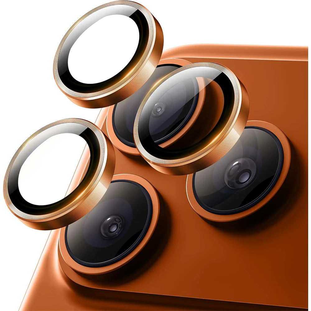 1-3 قطعة غطاء حامي عدسة الكاميرا البرتقالي آيفون 1...