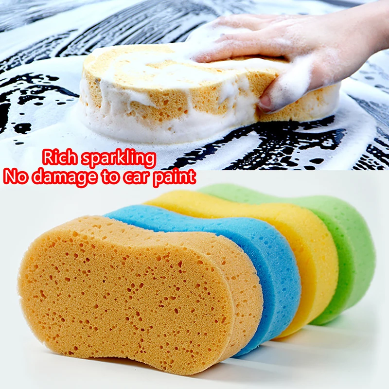 

High-density Car Washing Sponges Large Honeycomb 8-shaped Sponges Block Car Cleaning Waxing Tools Cleaning Accessories