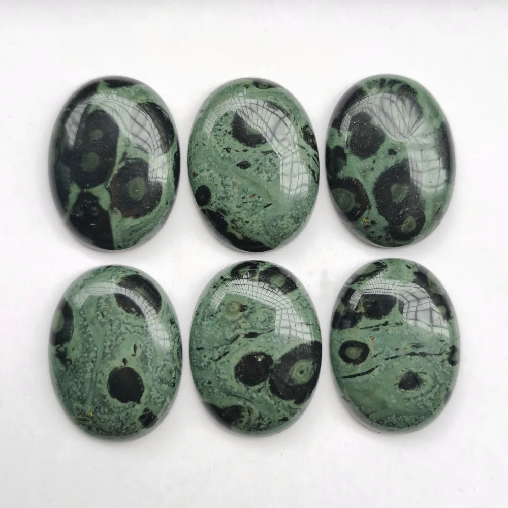 6pcs Fashion 30x40mm natural Sparrow stone cab cabochon charm polar jade beads for jewelry fashion Ring accessories no hole