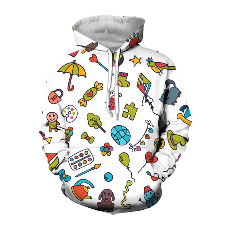 thumbnail image 1 of Sudadera con capucha con estampado de dibujos animados en 3D para hombres y niños, ropa de calle bonita a la moda, sudaderas con capucha de invierno, jerséis Y2k de Harajuku, 1 of 5