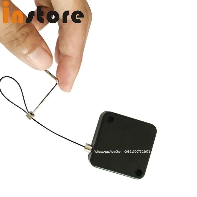 Security Steel Cable Retractable Anti-theft Pull Box Recoil For Mobile,Glasses,ring,Mobile Phone 50 pcs